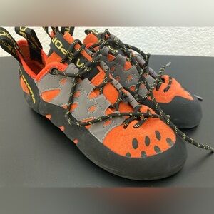 La Sportiva Black Orange Gray Tarantulace Climbing Shoe Women’s Size 7